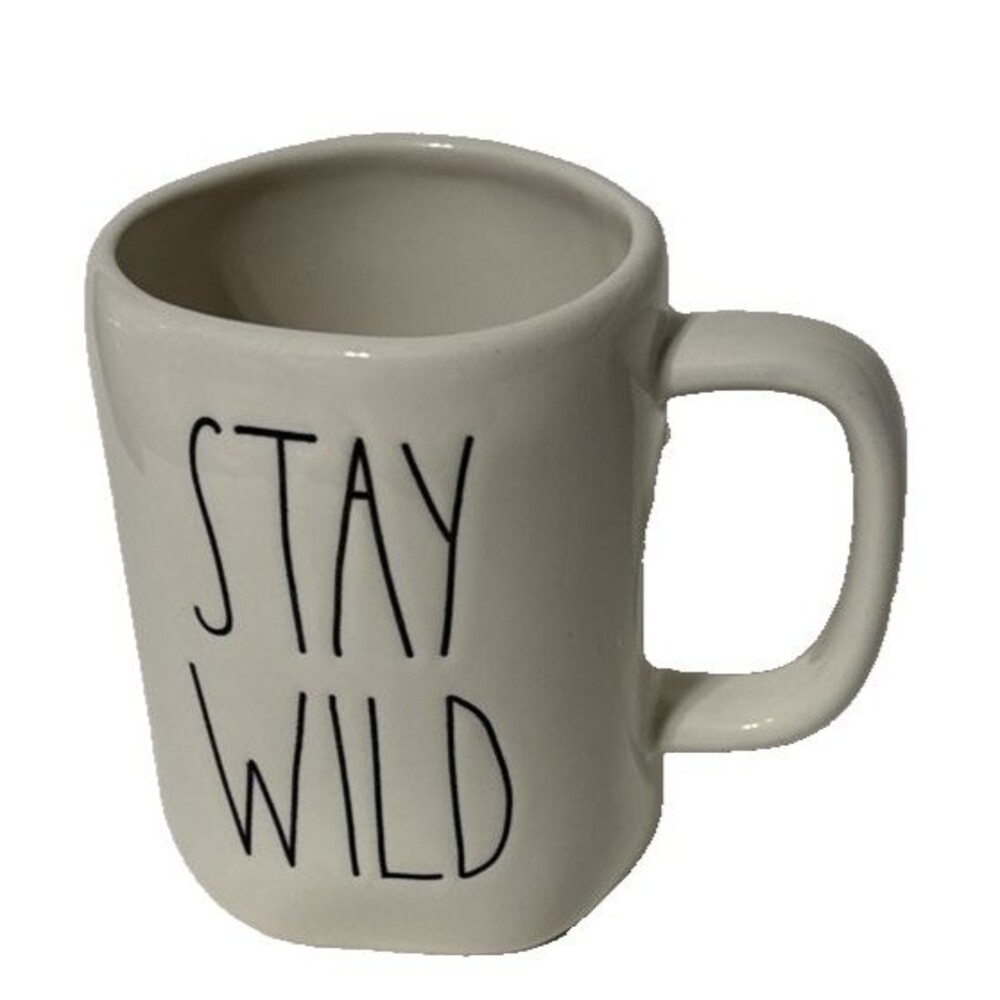 Rae Dunn Stay Wild Ivory/White Ceramic Collectible Coffee Tea Mug #192